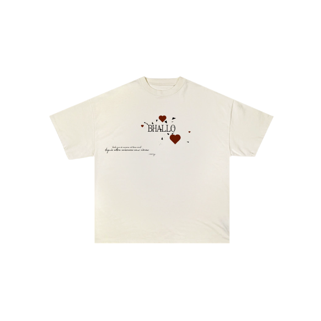 Camiseta "b love" Creme ♥︎