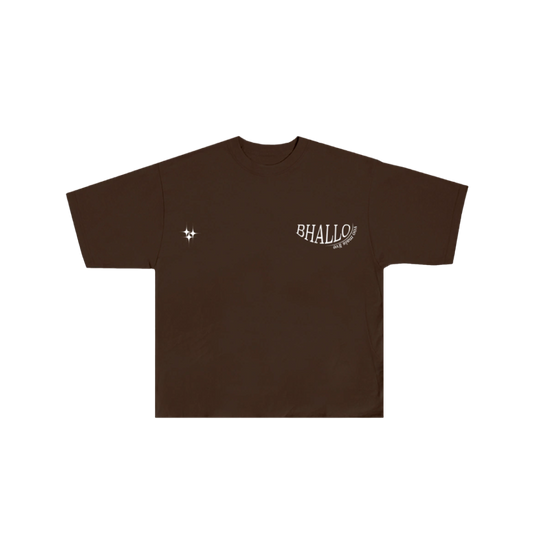 Camiseta "Voo + Live" Marrom-terra ✧