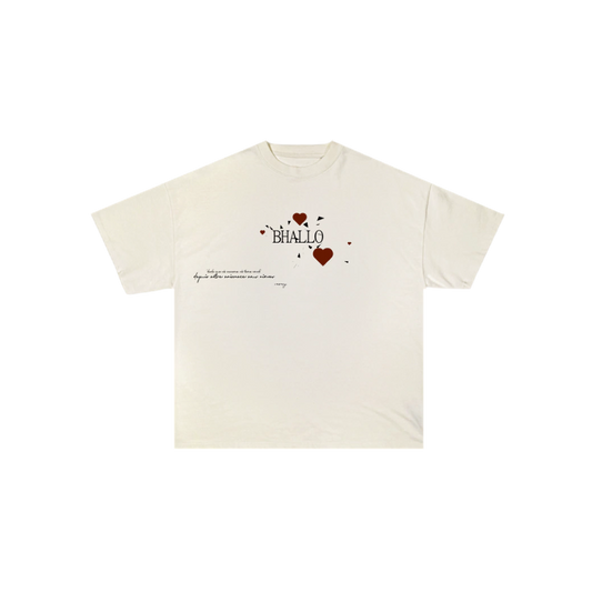 Camiseta "b love" Creme ♥︎