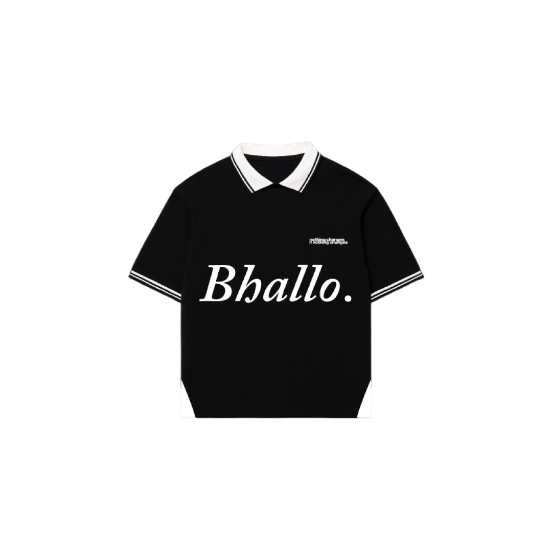Camiseta Polo "Changes" Preta